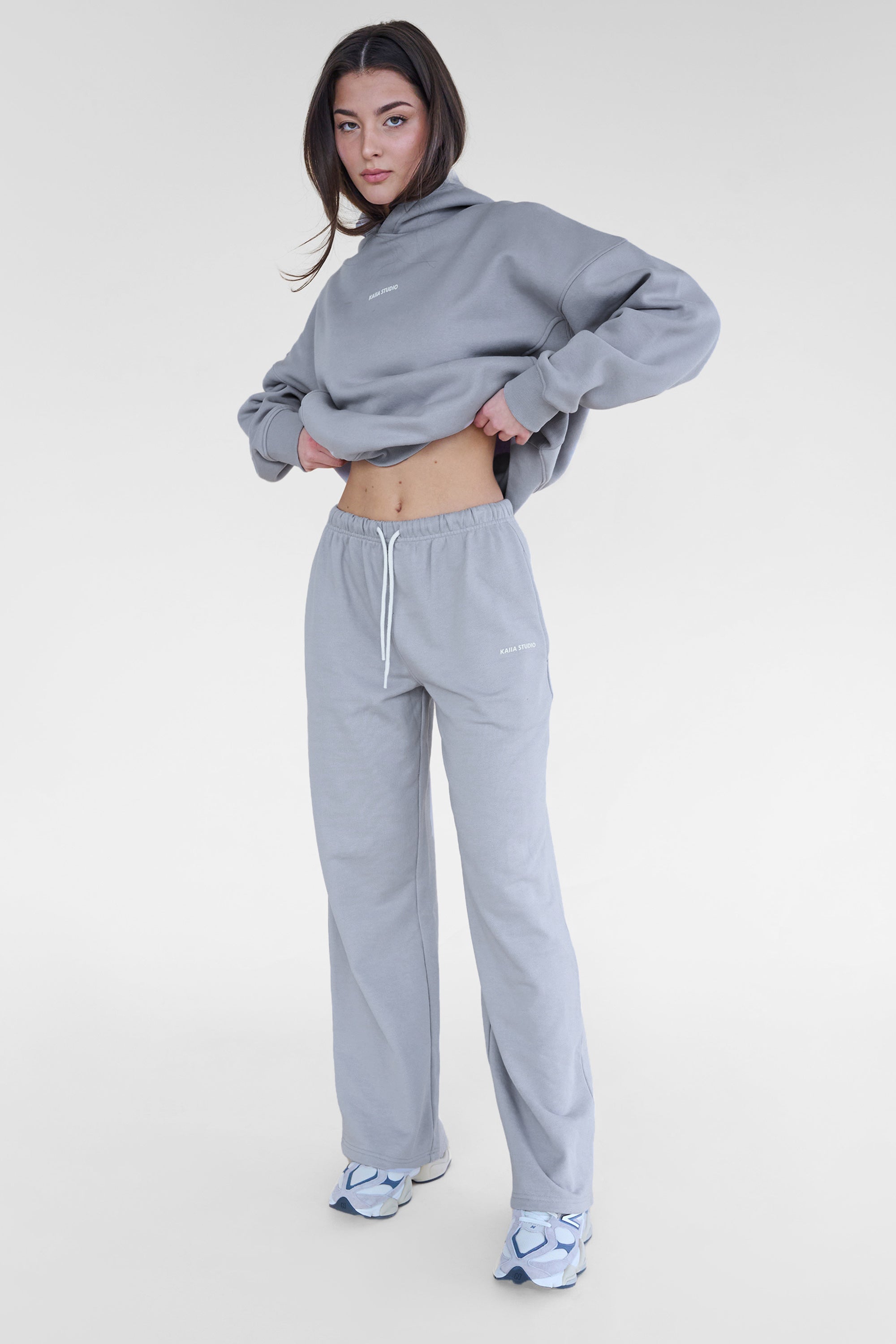 Sweatsuit Set Baggy Sweatpants And Sweatshirt Sweatpants Grey