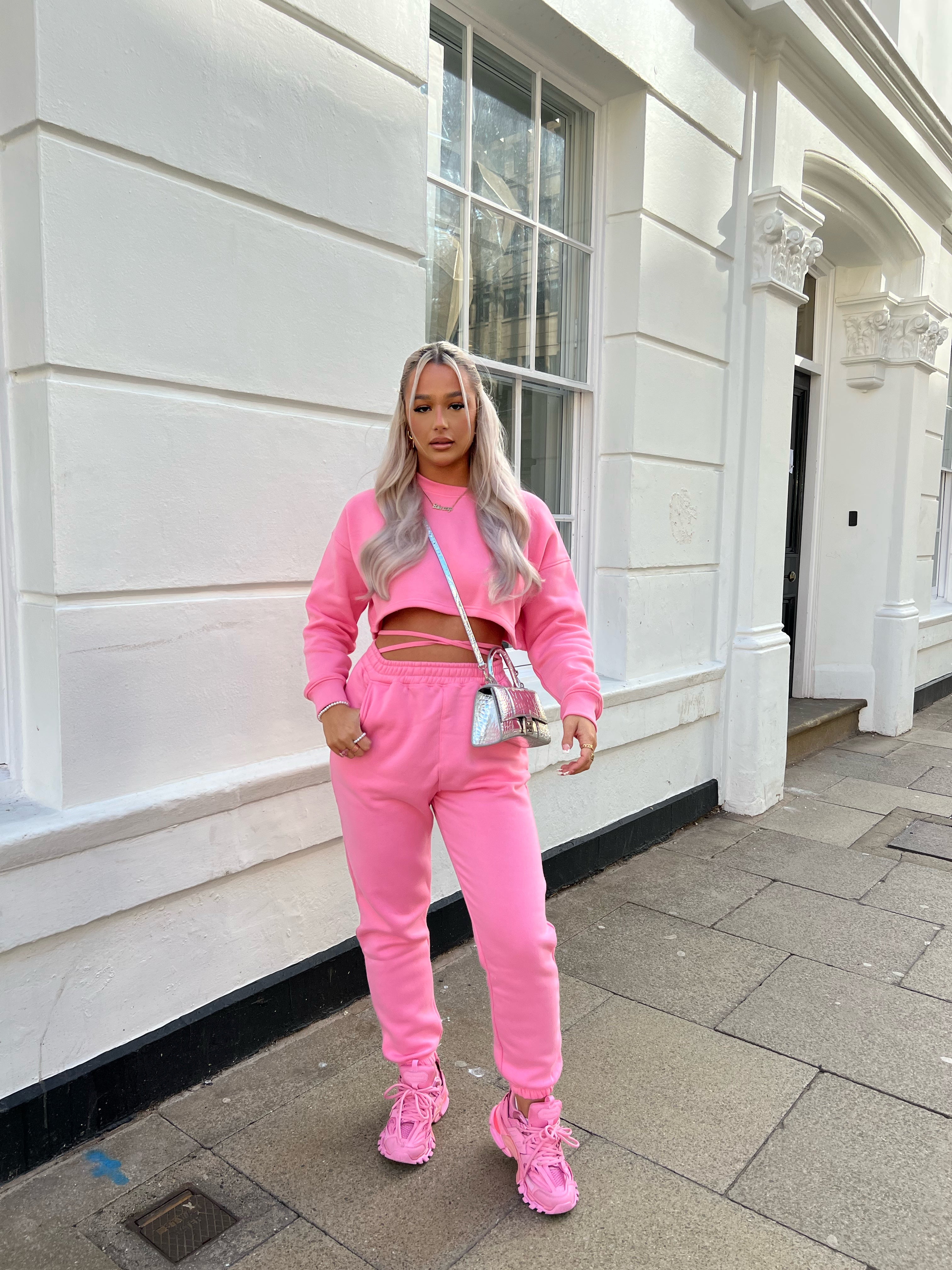 STRAPPY 90S JOGGER PINK