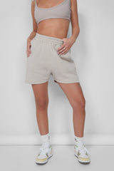 Kaiia Sweat Shorts Stone