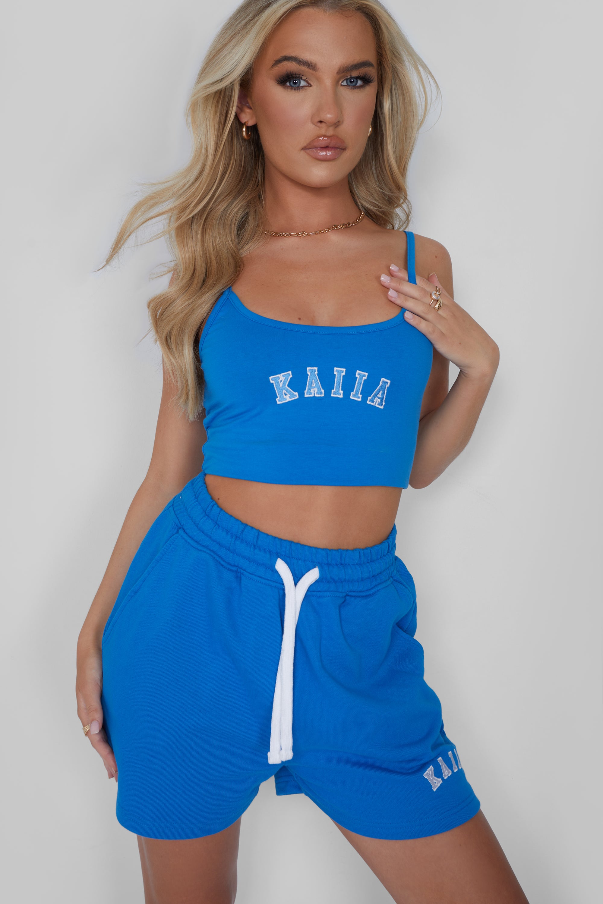 Royal blue vest top on sale