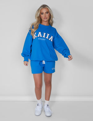 Kaiia Oversized Sweatshirt Cobalt Blue