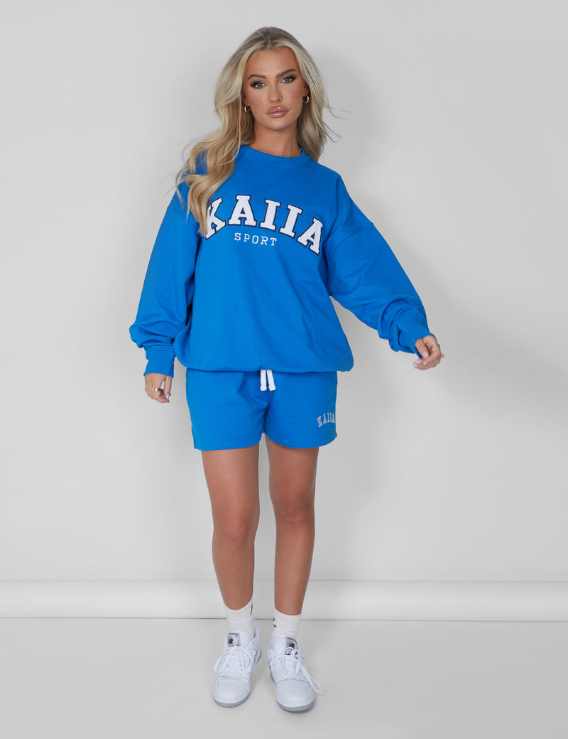 Kaiia Oversized Sweatshirt Cobalt Blue
