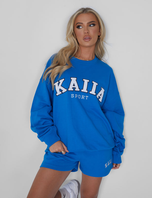 Kaiia Oversized Sweatshirt Cobalt Blue