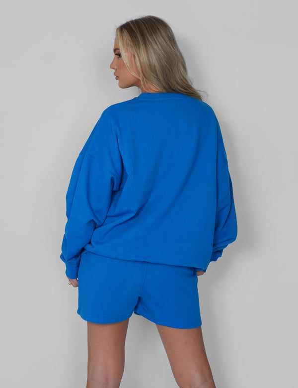 Kaiia Oversized Sweatshirt Cobalt Blue