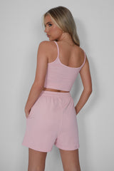 Kaiia Sweat Shorts Soft Pink