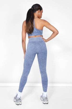 Seamless Acid Wash Legging Grey Wash