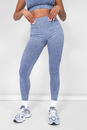 Seamless Acid Wash Legging Grey Wash