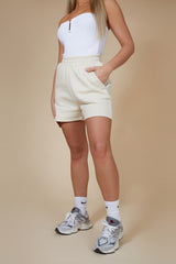 Kaiia Sweat Shorts In Stone