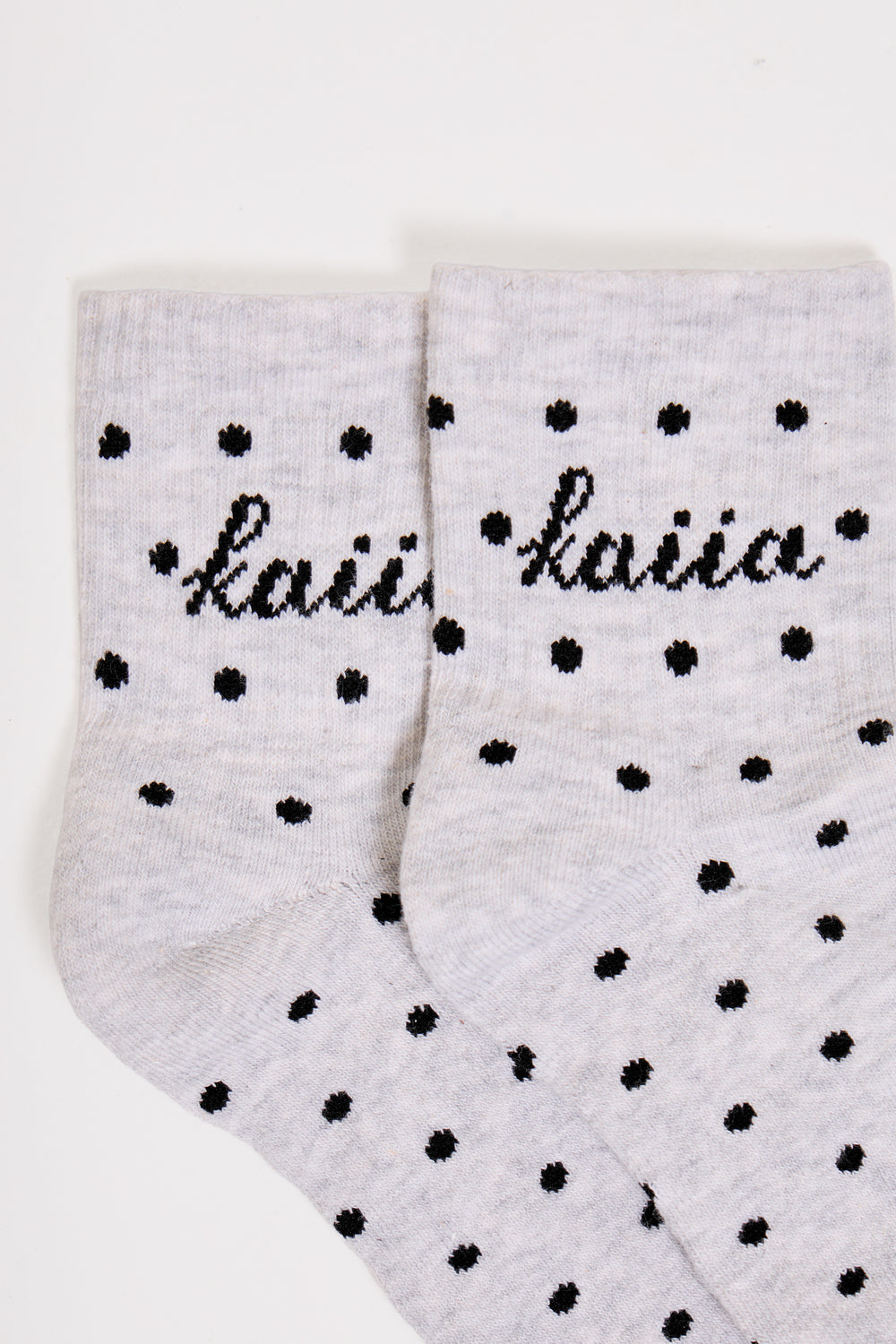 Pack of Three Kaiia Slogan Polka Dot Socks