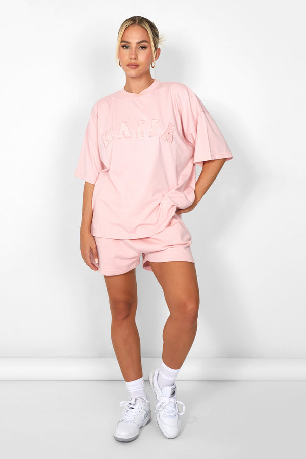 Kaiia Oversized T-shirt Soft Pink