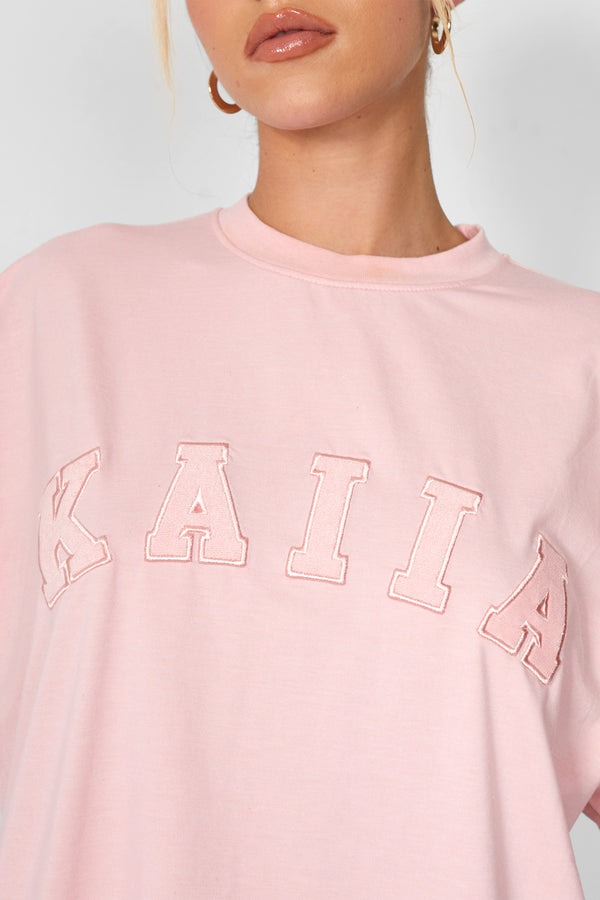 Kaiia Oversized T-shirt Soft Pink