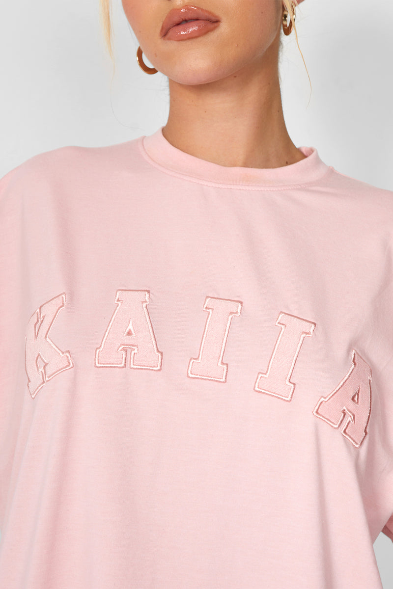 Kaiia Oversized T-shirt Soft Pink