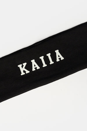 Kaiia Logo Headband Black and White