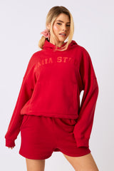 Kaiia Studio Oversized Hoodie Red