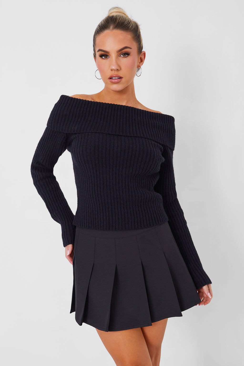 Pleated Mini Skirt