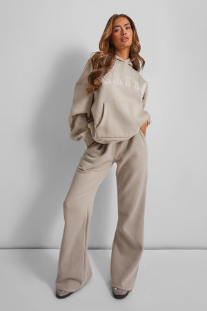 Wide Leg Sweat Pants Stone