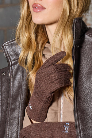 Kaiia Gloves Chocolate & Brown