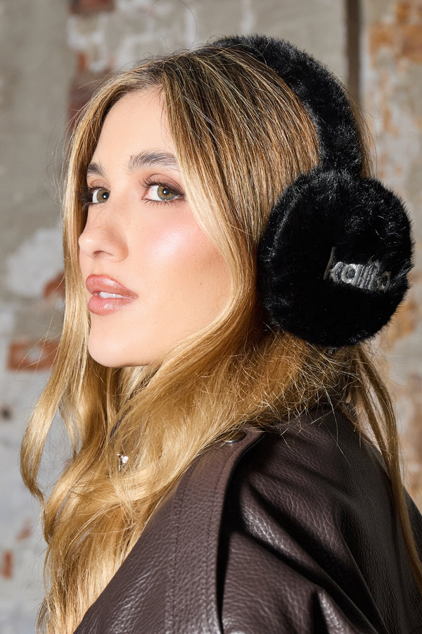 Kaiia Logo Ear Muffs Black