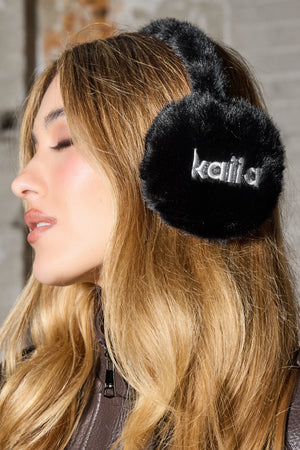 Kaiia Logo Ear Muffs Black