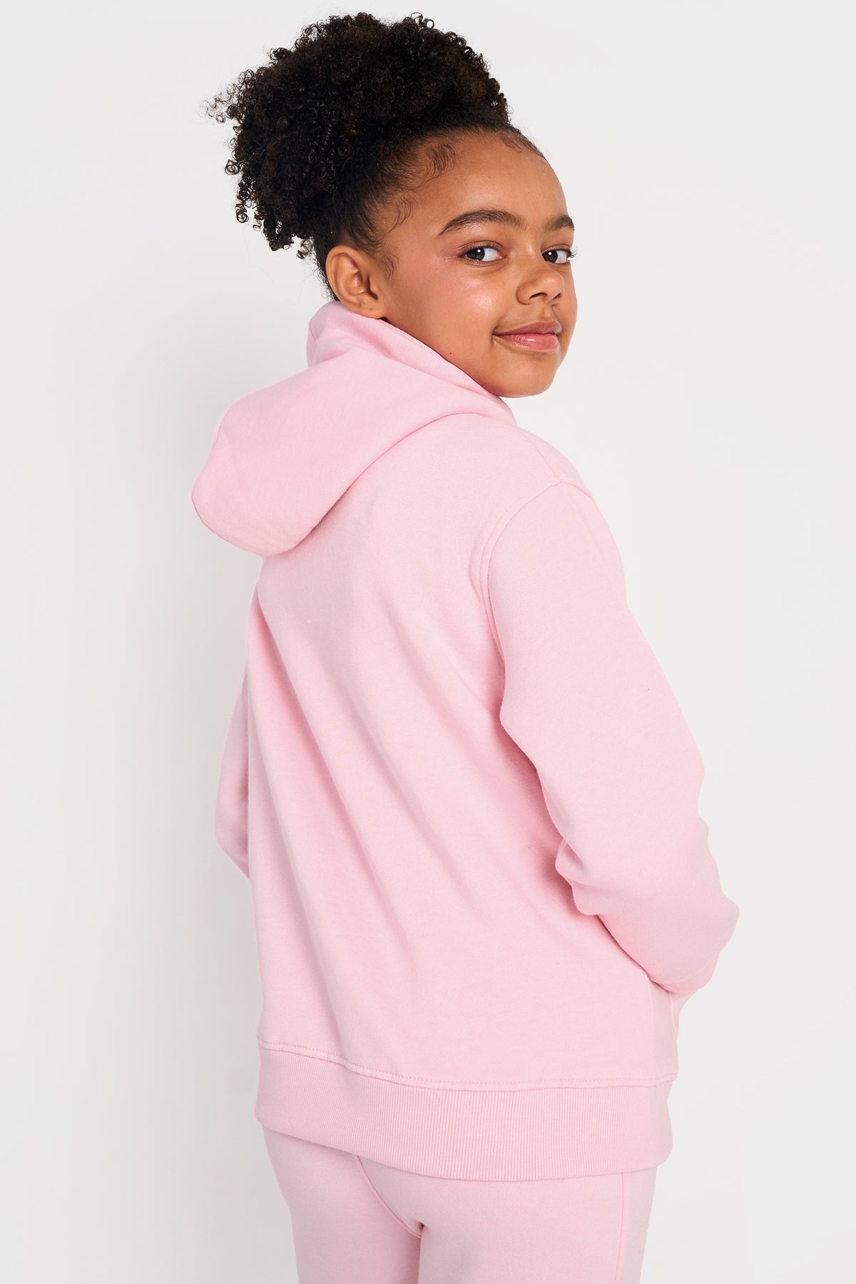 Baby Ivy Script Kaiia Kids Hoodie Baby Pink | Kaiia