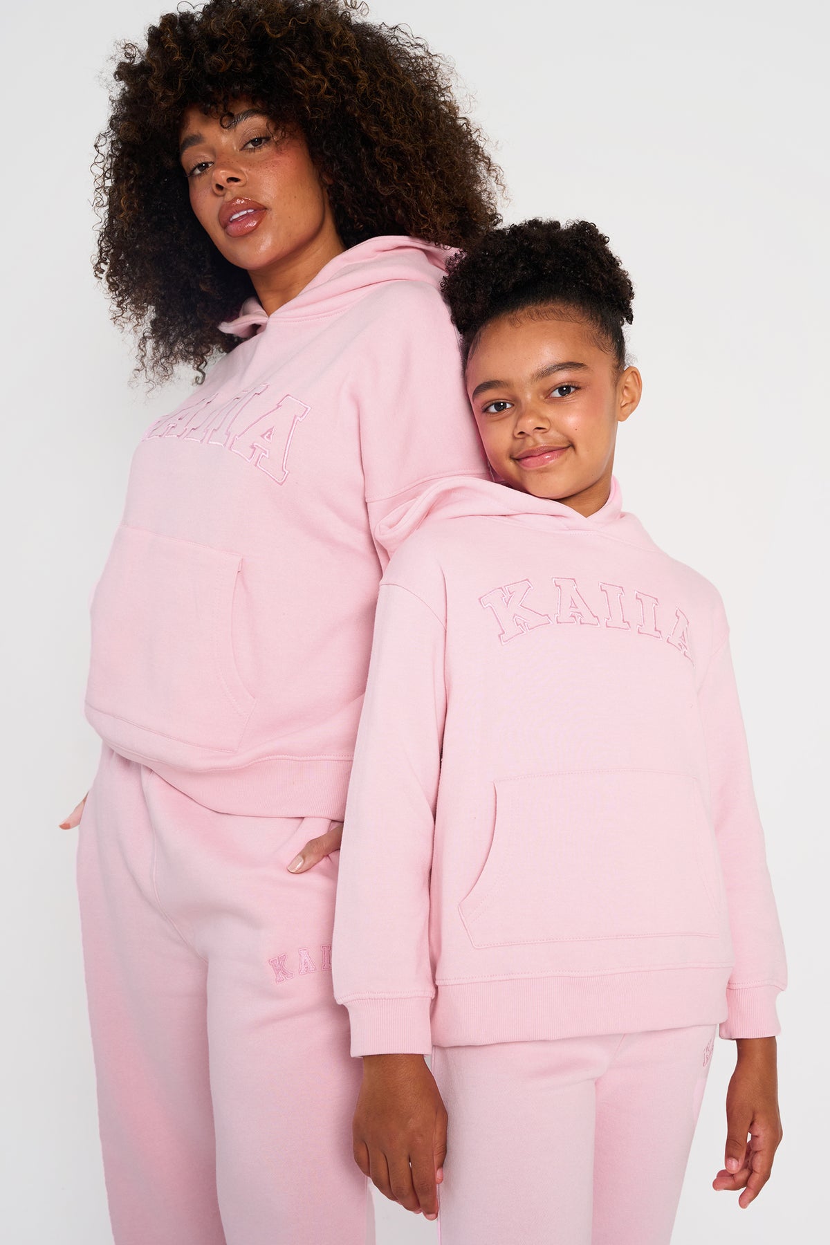 Baby Ivy Script Kaiia Kids Hoodie Baby Pink | Kaiia