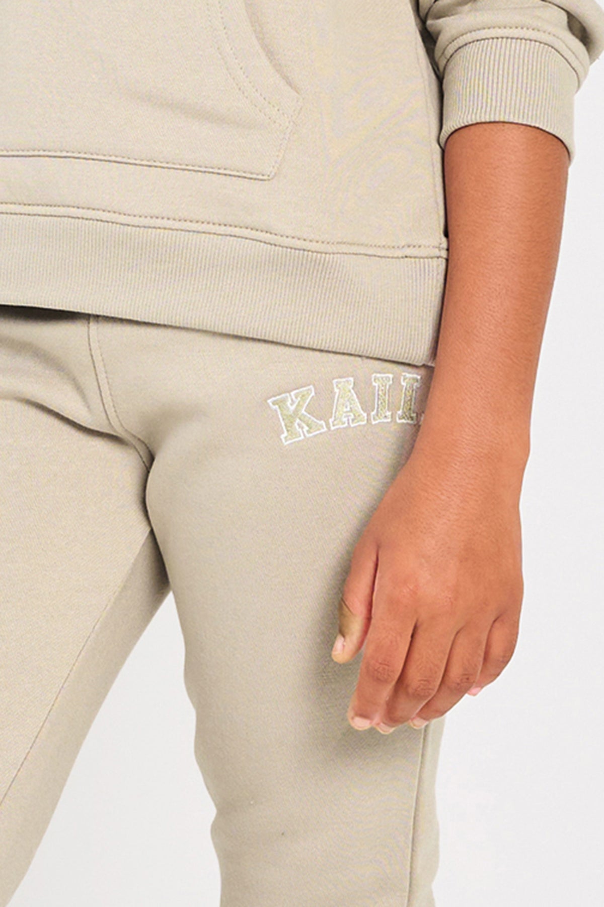 Marble Class Kaiia Kids Cuffed Joggers Stone | Kaiia