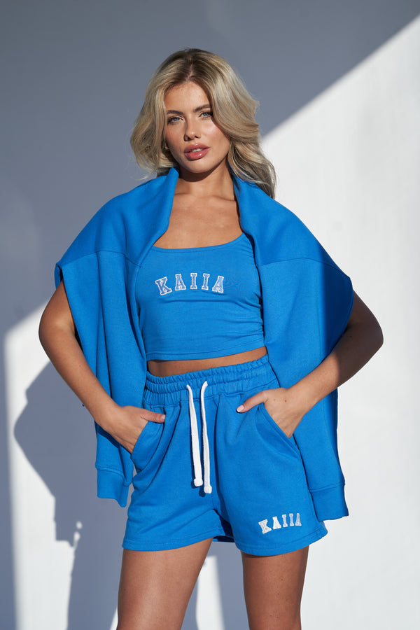 Kaiia Sweat Shorts Cobalt Blue