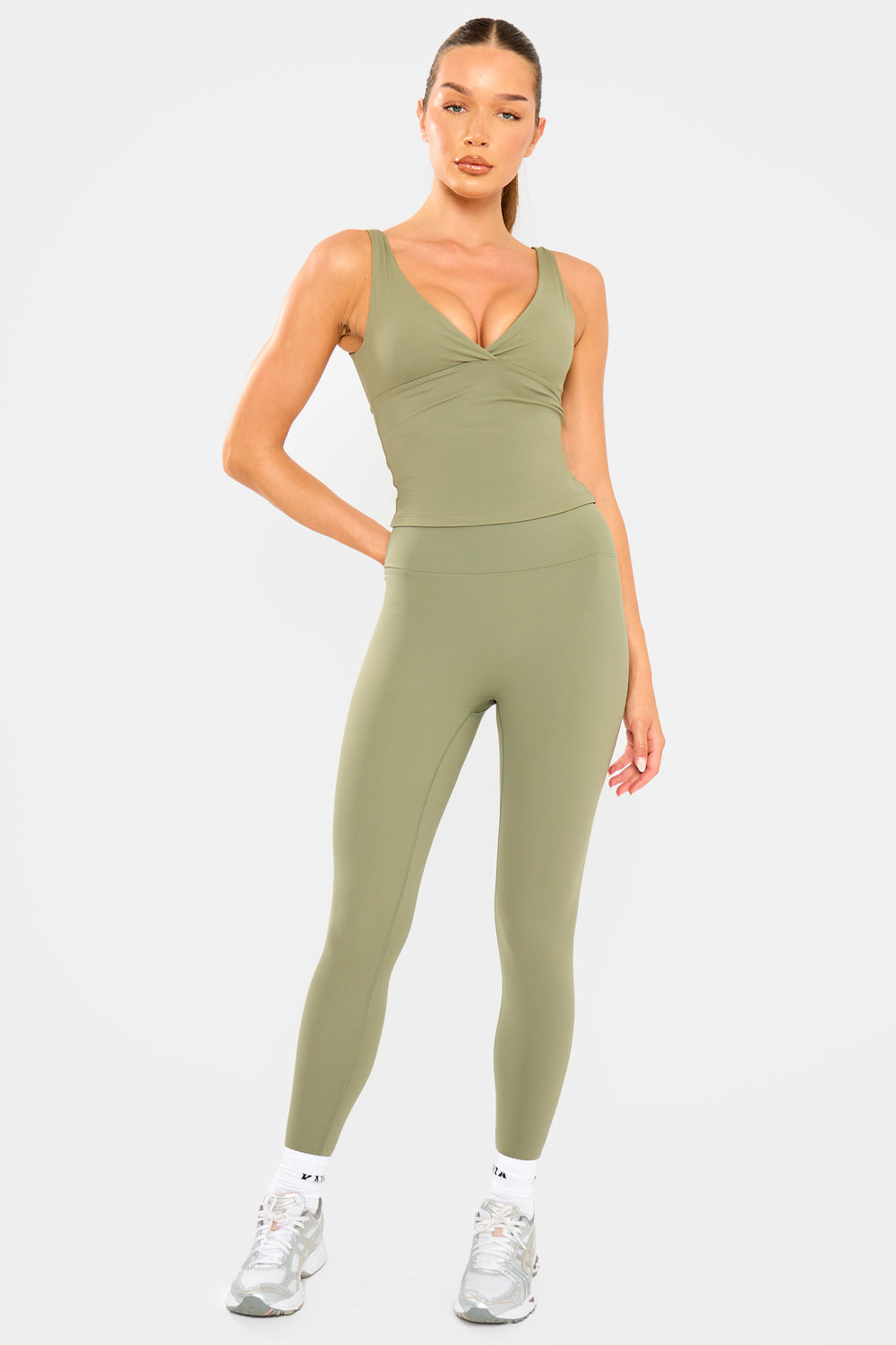 Kaiia Sculpt Leggings Khaki