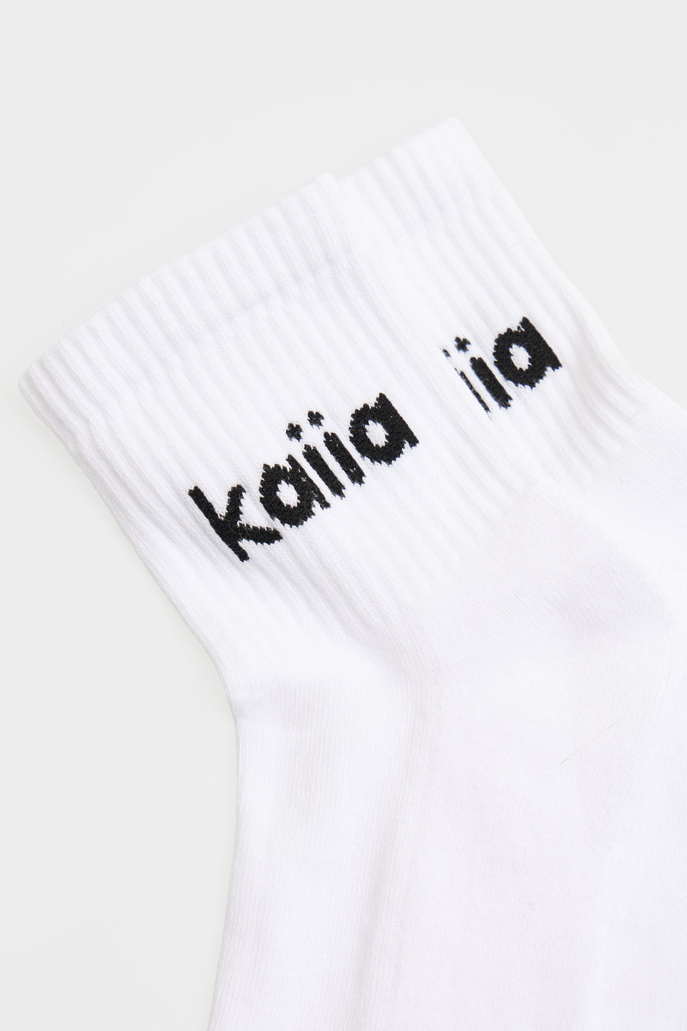 Pack of Three Kaiia Logo Socks White & Black