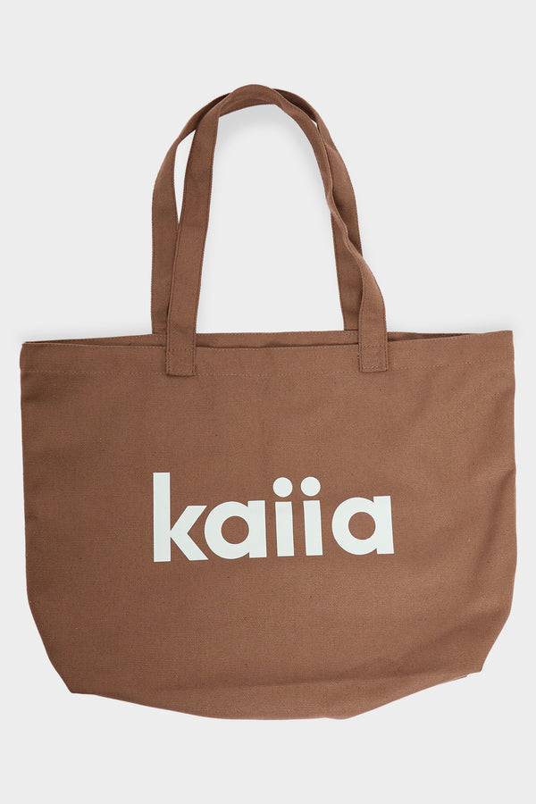 Kaiia Tote Bag Brown & Cream