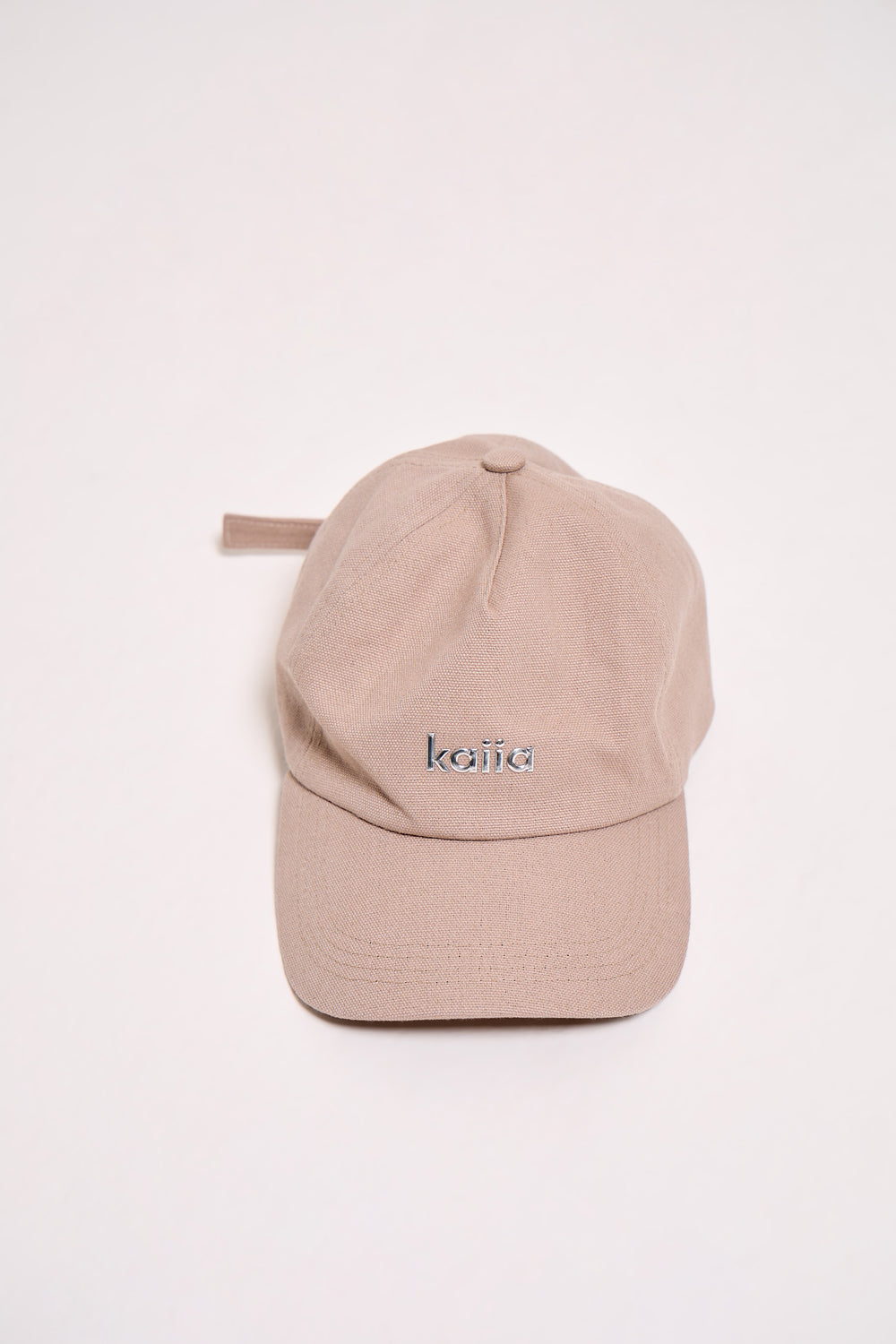 Kaiia Chrome Logo Cap Grey Taupe