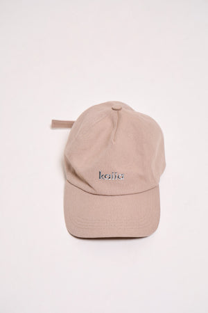 Kaiia Chrome Logo Cap Grey Taupe