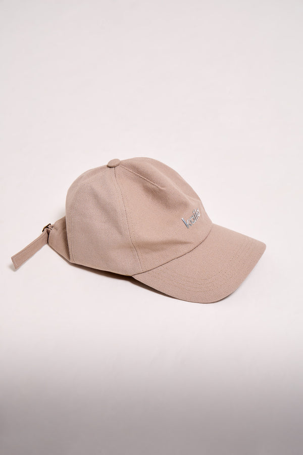 Kaiia Chrome Logo Cap Grey Taupe