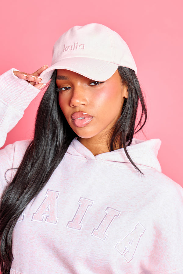 Kaiia Logo Cap Baby Pink
