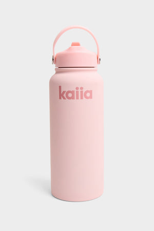 Kaiia Flip Straw 950ML Bottle Baby Pink