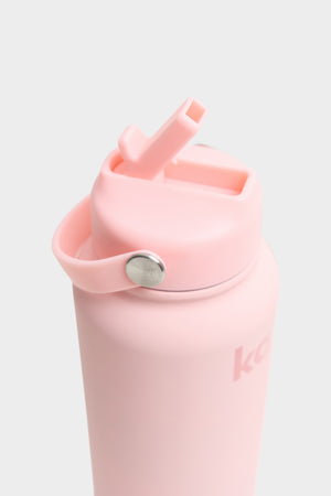 Kaiia Flip Straw 950ML Bottle Baby Pink