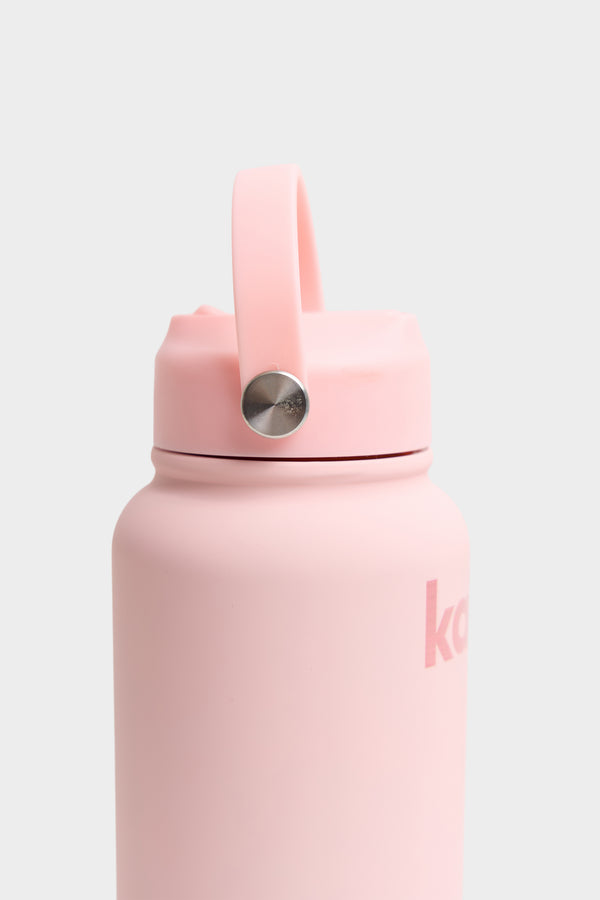 Kaiia Flip Straw 950ML Bottle Baby Pink