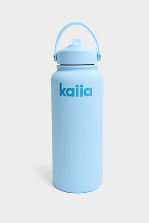 Kaiia Flip Straw 950ML Bottle Baby Blue