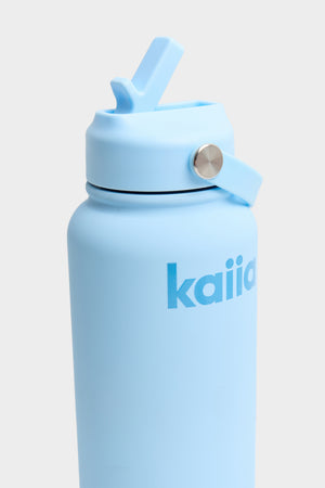 Kaiia Flip Straw 950ML Bottle Baby Blue
