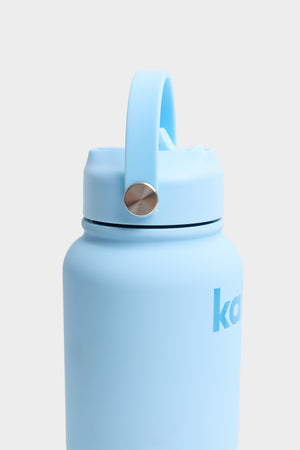 Kaiia Flip Straw 950ML Bottle Baby Blue