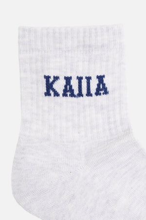Pack of Three Kaiia Logo Socks Navy