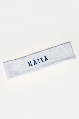 Kaiia Logo Headband Light Grey Marl