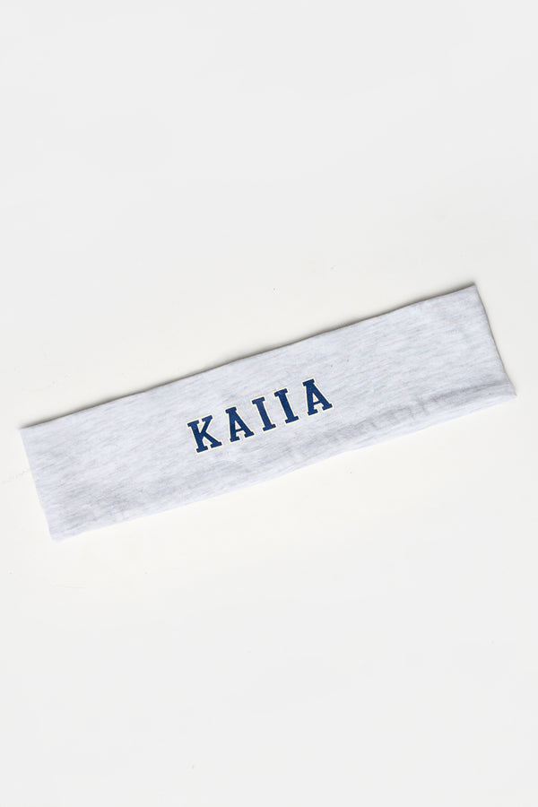 Kaiia Logo Headband Light Grey Marl