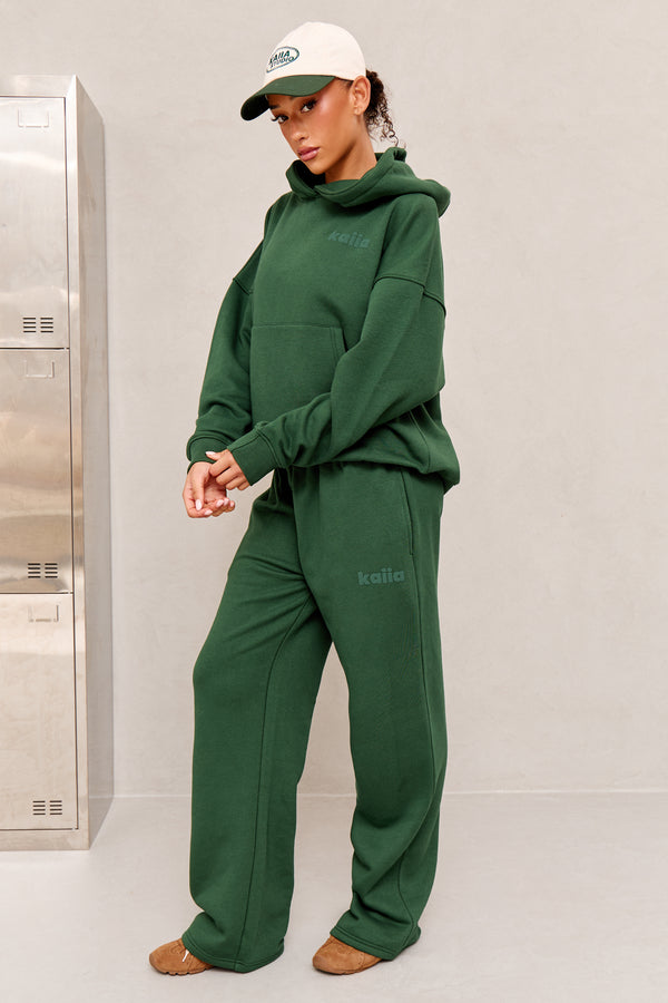 Kaiia Studio Oversized Hoodie Dark Green