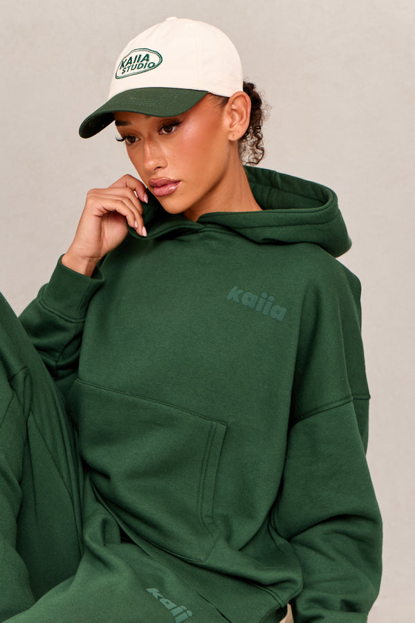 Kaiia Studio Oversized Hoodie Dark Green