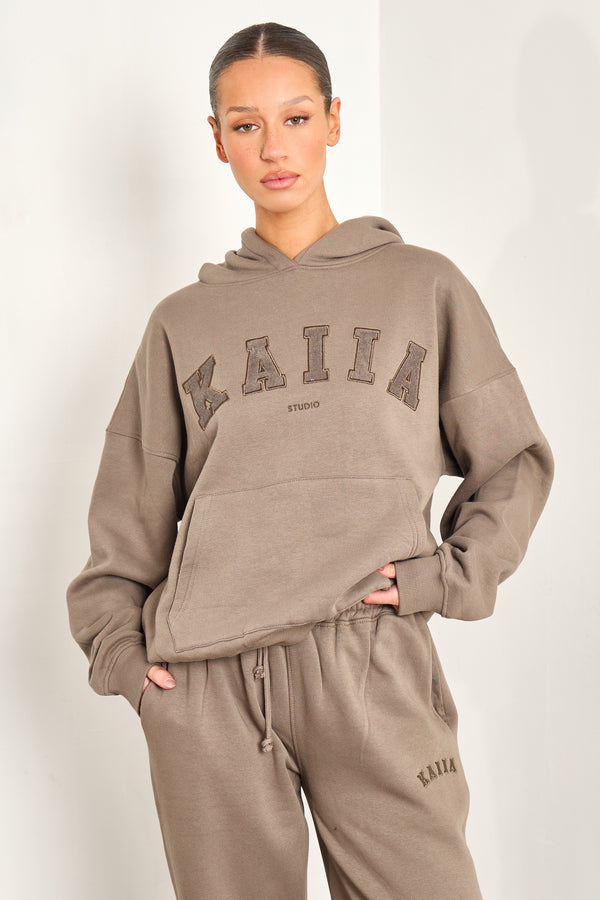 Kaiia Studio Oversized Hoodie Grey Taupe