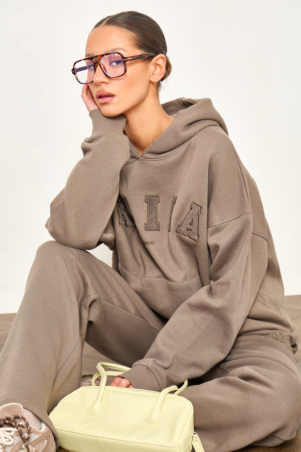 Kaiia Studio Oversized Hoodie Grey Taupe
