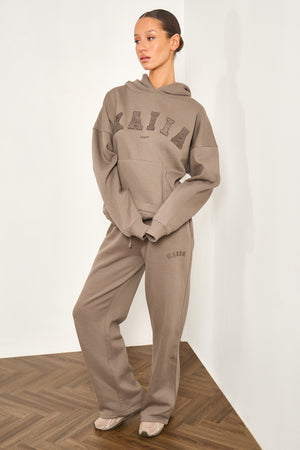 Kaiia Studio Oversized Hoodie Grey Taupe