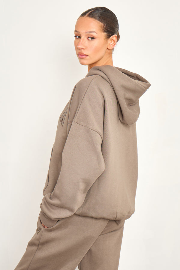 Kaiia Studio Oversized Hoodie Grey Taupe