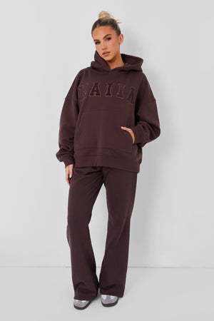 Wide Leg Sweat Pants Mocha
